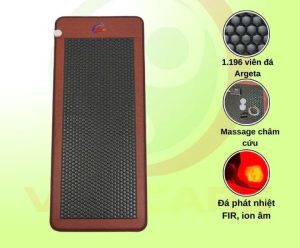Thảm Đá Nhiệt Nóng Carefit Đá Tourmaline 80 x190 cm MP80 12