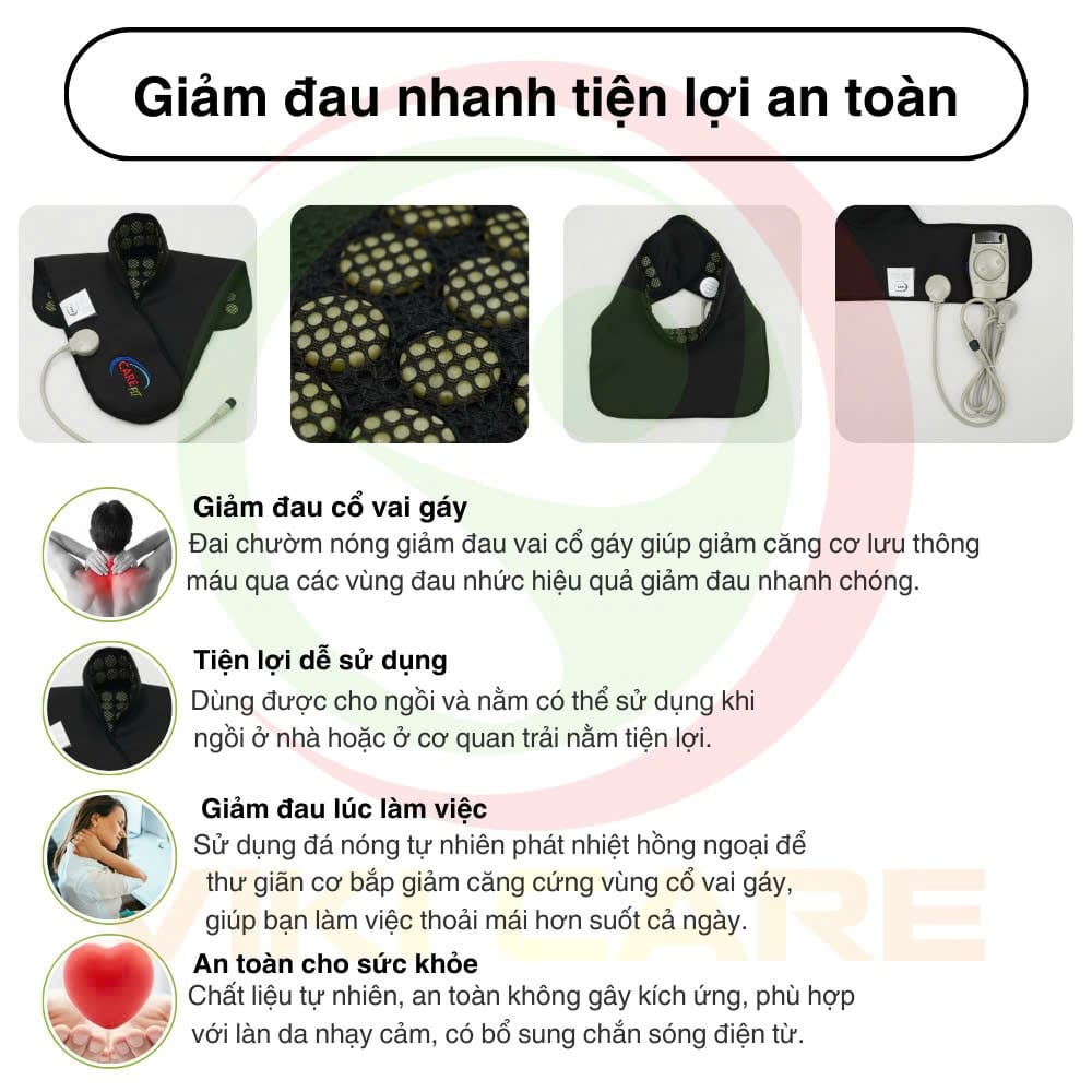 Đai Chườm Nóng Carefit Dt.A4 – Giải Pháp Cho Đau Nhức Cổ Vai Gáy 13