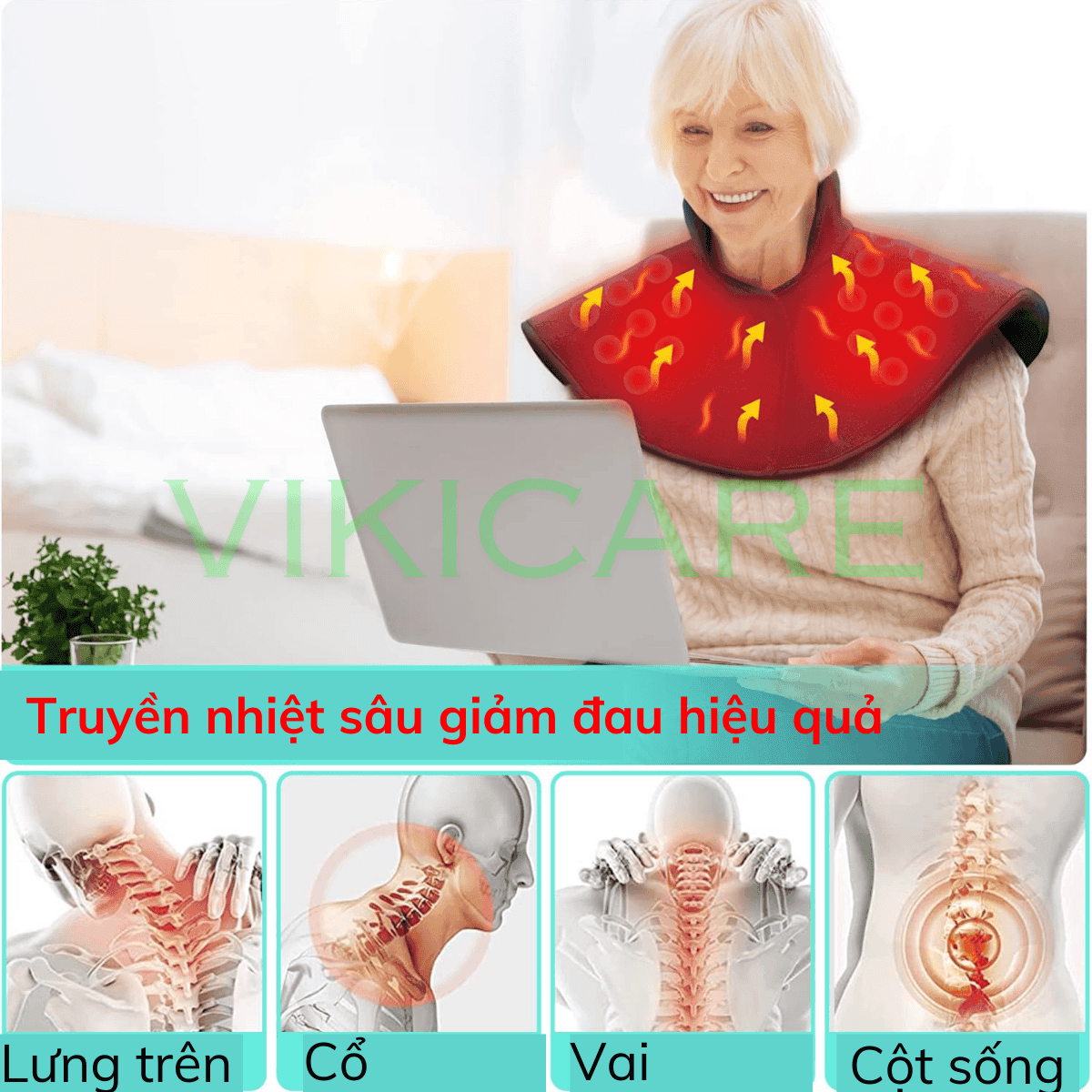 đệm đá chườm nóng chữa đau mỏi cổ vai gáy tại nhà 1