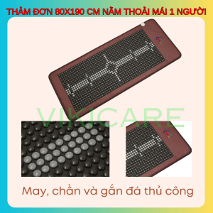 Nệm đá nóng Carefit CF-MN80 Đá Tròn Kích Thước 80 x 190 cm 13