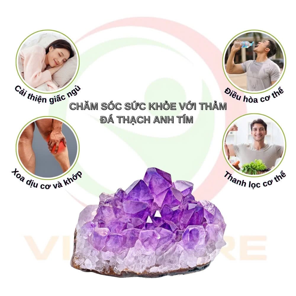 công dụng của thảm đá nóng thạch anh tím 12