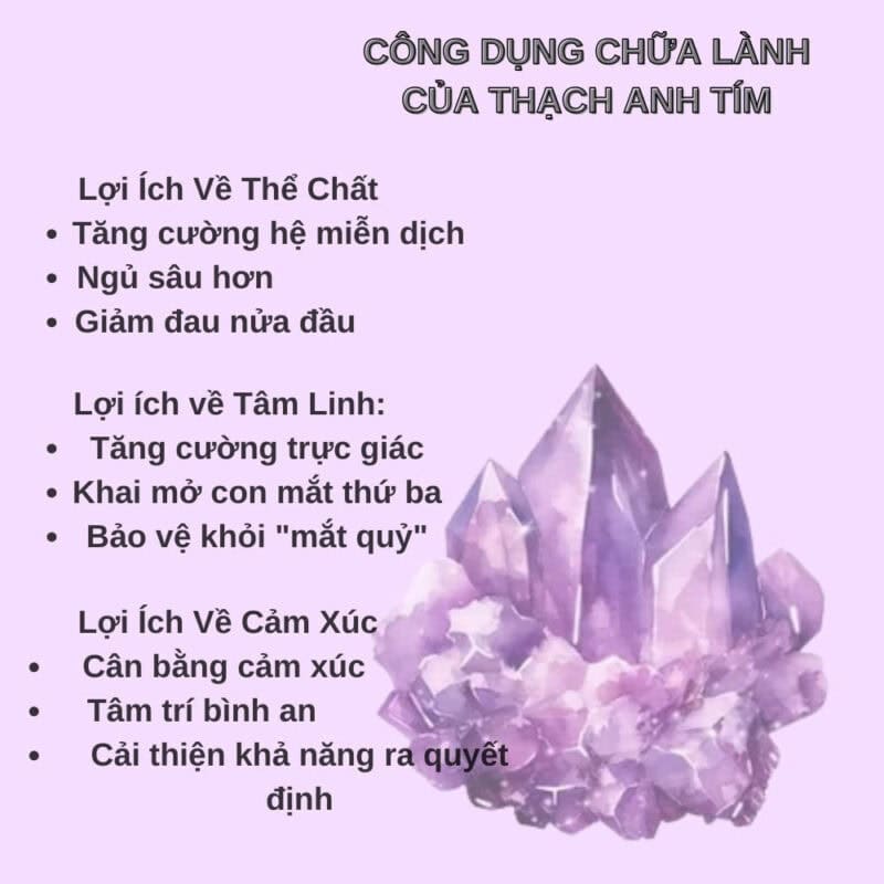 Công dụng của đá thạch anh tím 2