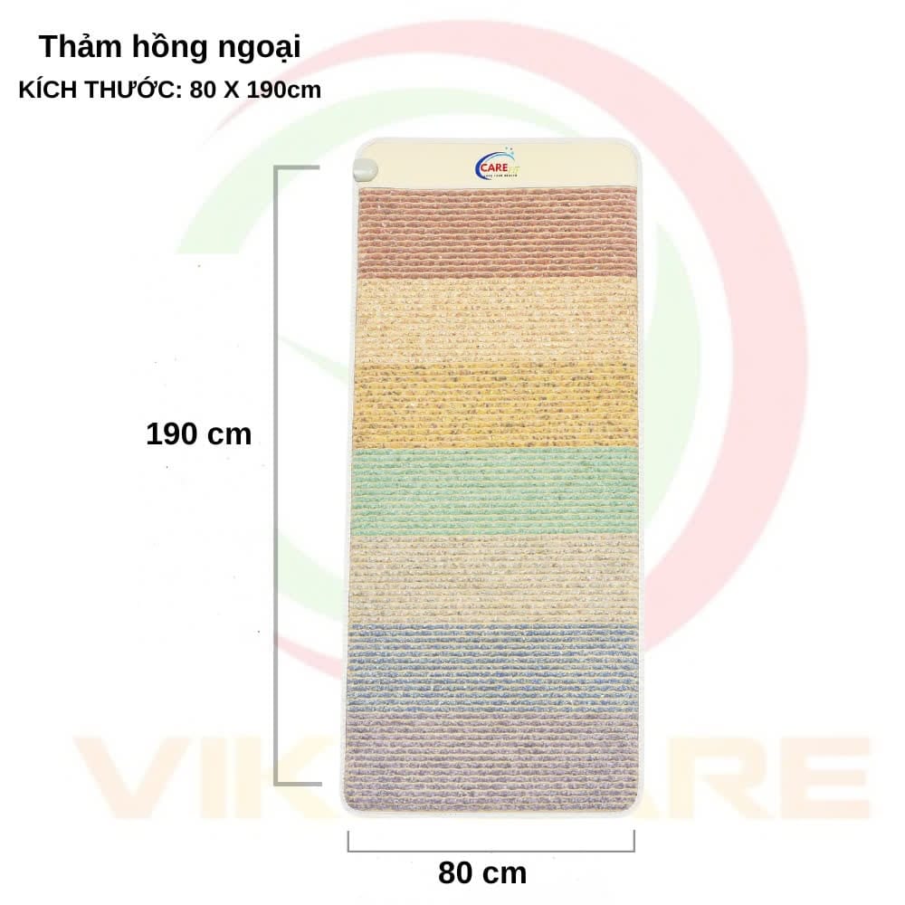 Thảm Đá Nóng Luân Xa 7 Màu Đá Quý CF-Chakra80M 18