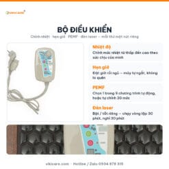 Bộ điều khiển: nhiệt, hẹn giờ, PEMF, đèn photon