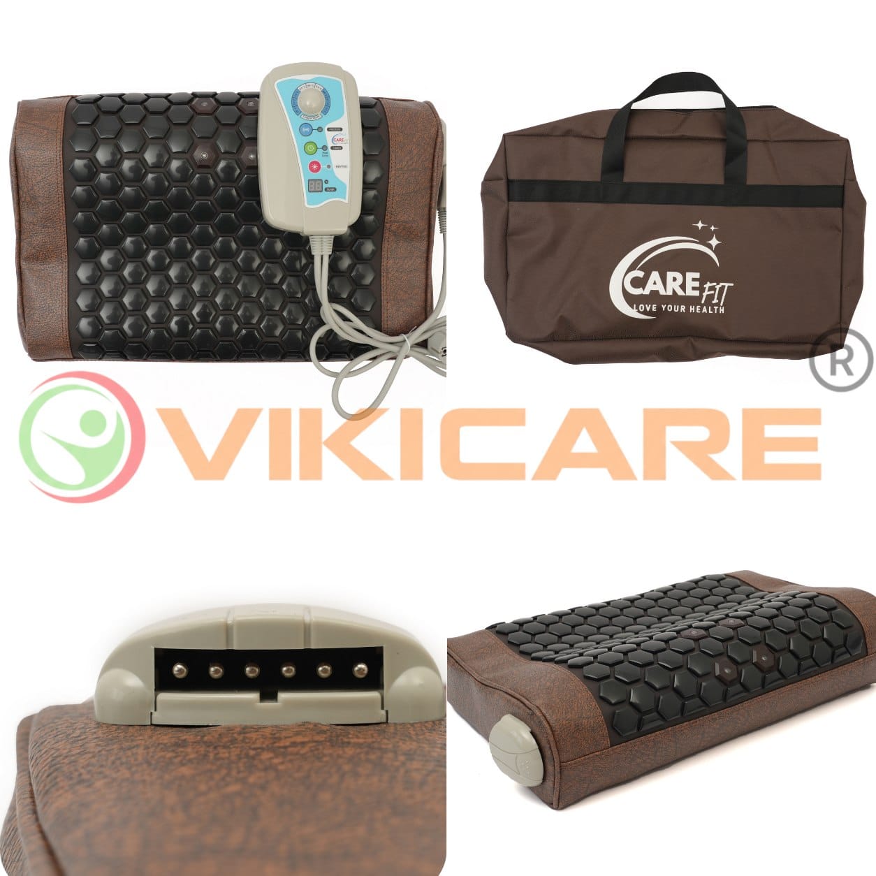 Trọn bộ gối An Khang Vikicare: gối, điều khiển, túi đựng