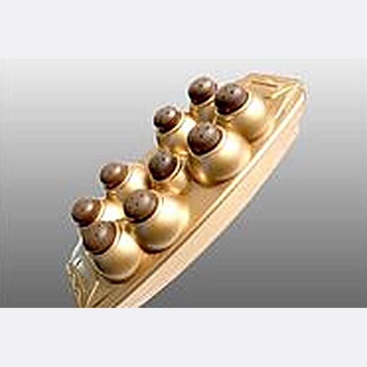 Bộ 9 viên ngọc massage nhiệt đi kèm thảm đá nóng 100x200