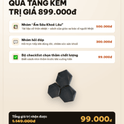 Quà tặng kèm bộ đá trị giá 899.000đ